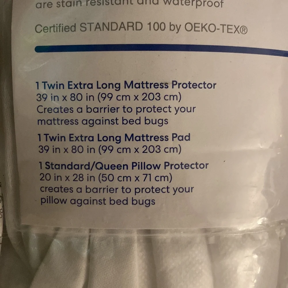 Simply Essential 3 Piece Bed Bug & Allergy Protection Kit ~Twin XL